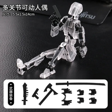 13 Action Figure Titan Multi-Jointed Movable Shapeshift Robot T13 Action Mannequin Character and Dog Figure Toys gifts for kids