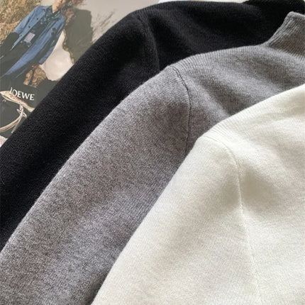 2025 Autumn Winter Fashion Slim Jumpers Top Solid Sweater Women Turtleneck Knitted Pullovers Harajuku Soft Warm Knitwear Sweater