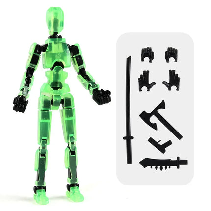 13 Action Figure Titan Multi-Jointed Movable Shapeshift Robot T13 Action Mannequin Character and Dog Figure Toys gifts for kids