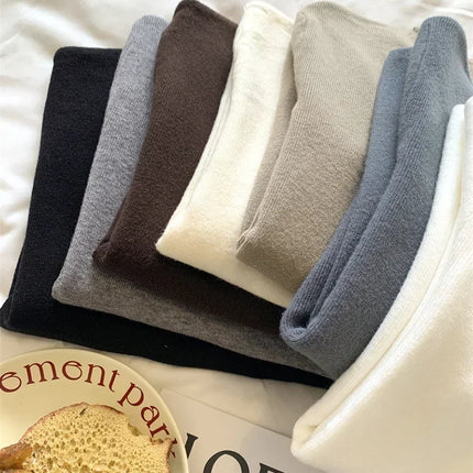 2025 Autumn Winter Fashion Slim Jumpers Top Solid Sweater Women Turtleneck Knitted Pullovers Harajuku Soft Warm Knitwear Sweater