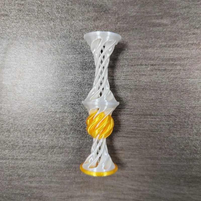 3D Printed Impossible Pyramid Passthrough Fidget Toys Double Layer Helical Tree Diversification Kids Decompression Ornament Gift