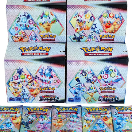 360Pcs Pokemon Destined Rivals Prismatic Evolutions Card Stellar Crown 151 Ultra Prism English Booster Battle Transaction Gifts